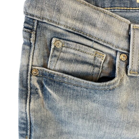 Levi's Signature Jeans Girls 12 Distressed Skinny Low Rise Stretch Adj. Waist (W - Picture 13 of 16